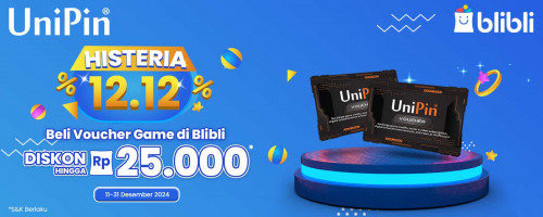 Blibli Histeria 12.12 – Beli Voucher Game di Blibli Diskon Hingga 25Ribu!